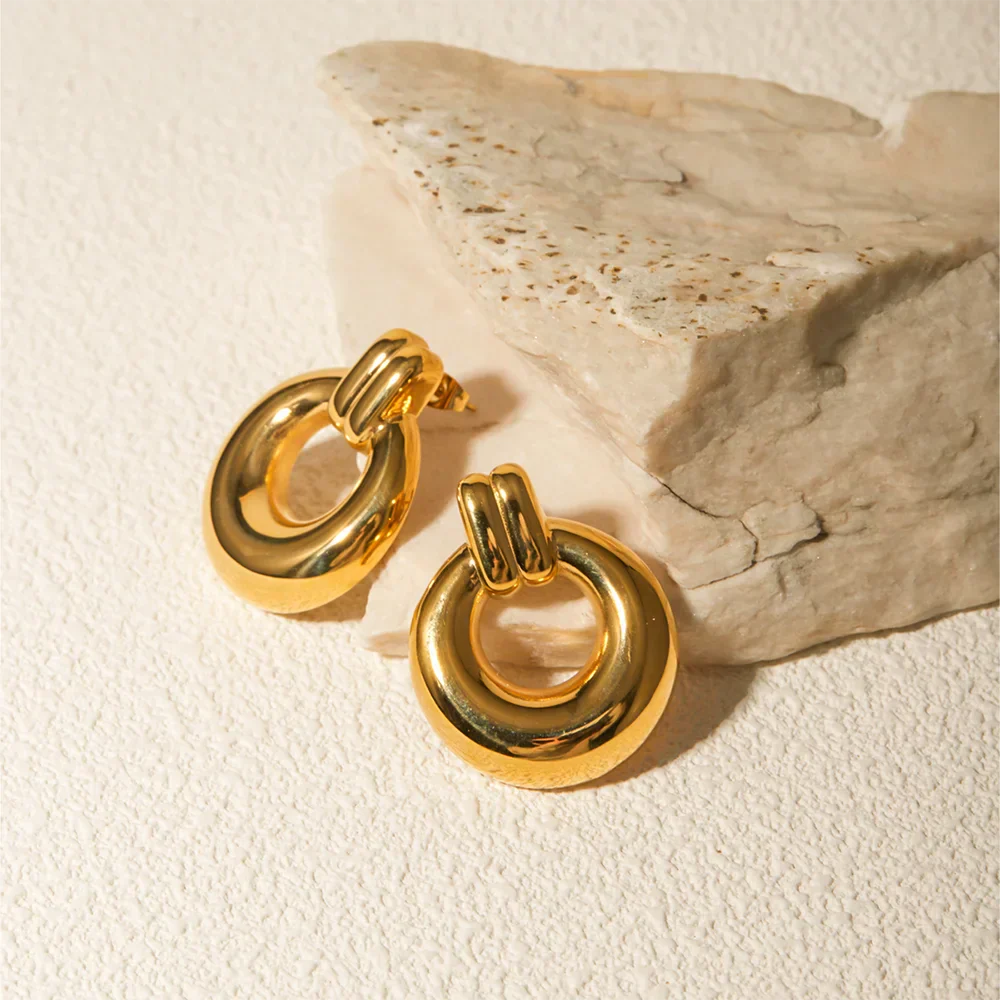 Doorknocker Hoop Earrings