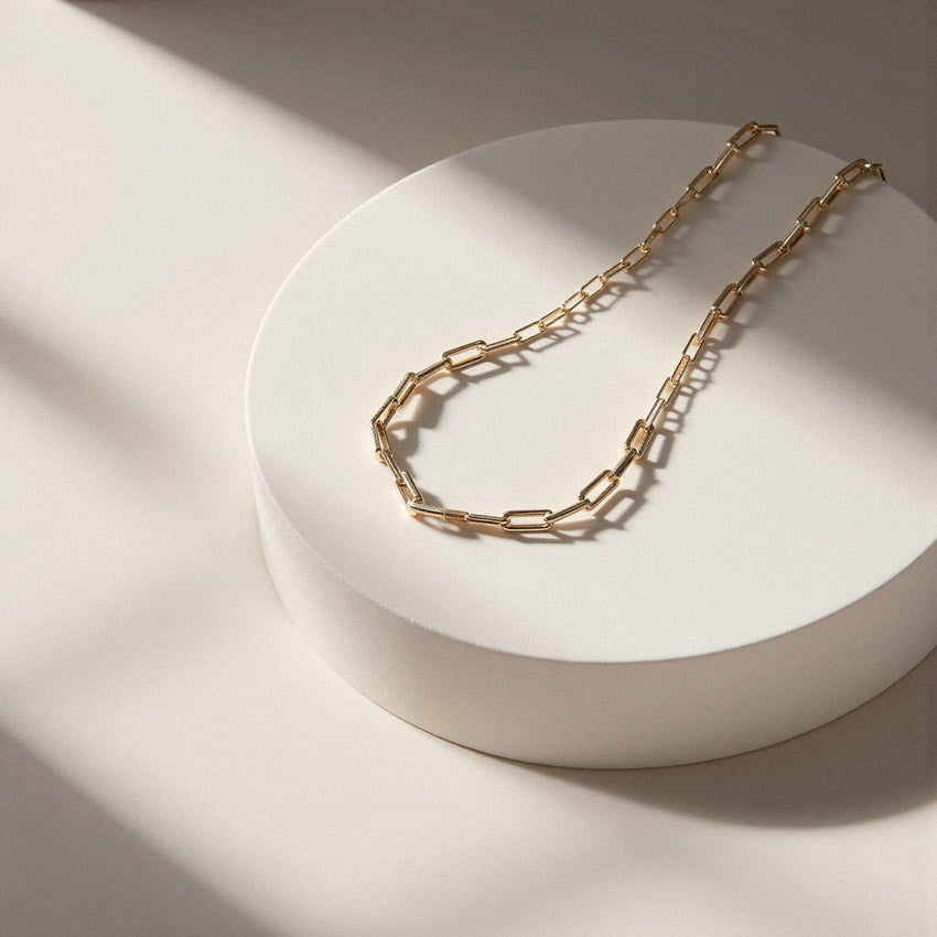 Elle-Paperclip Chain Necklace