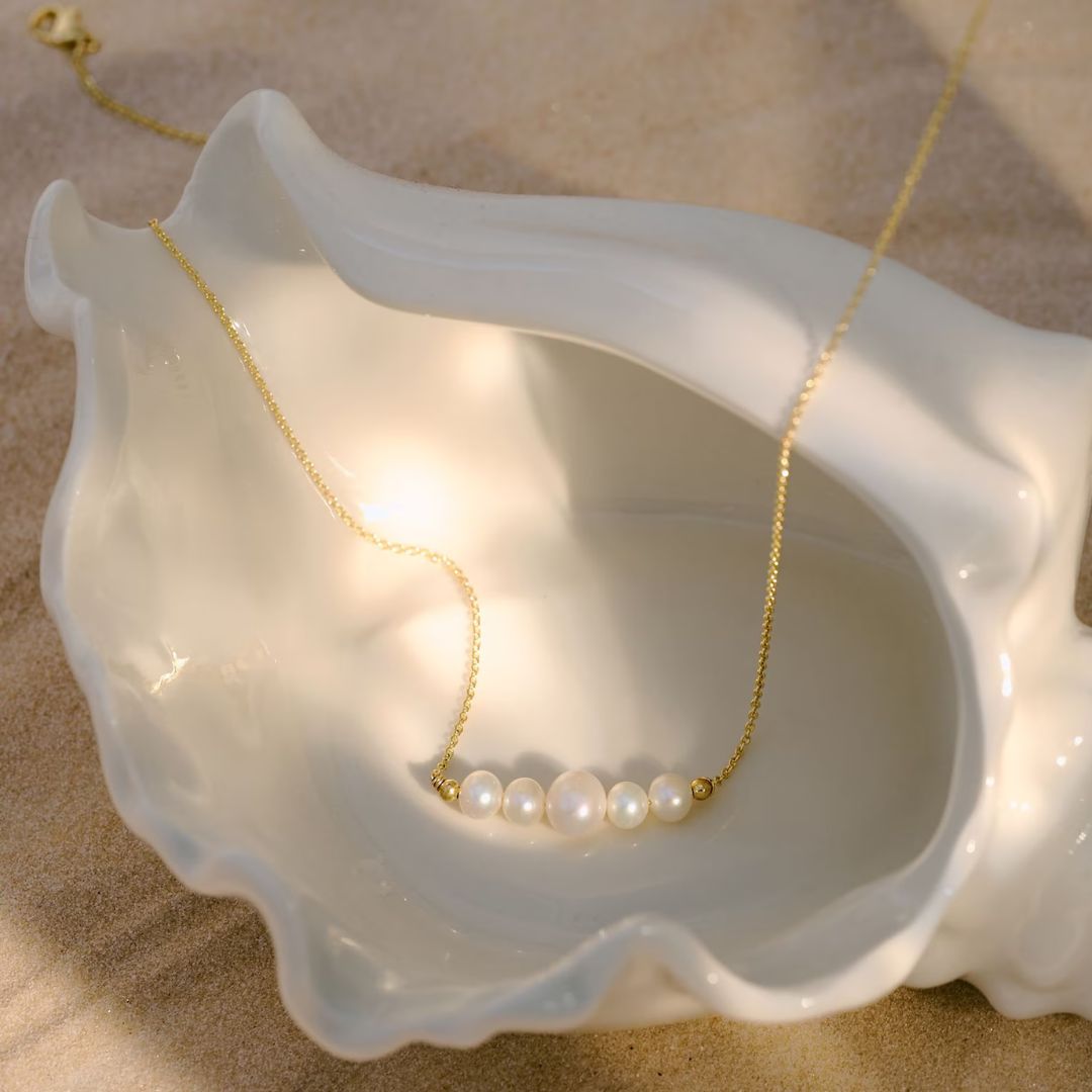 Pearl Cluster Necklace