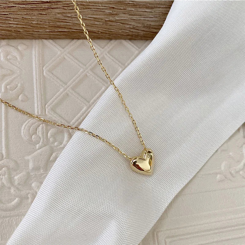 Puffed Heart Necklace