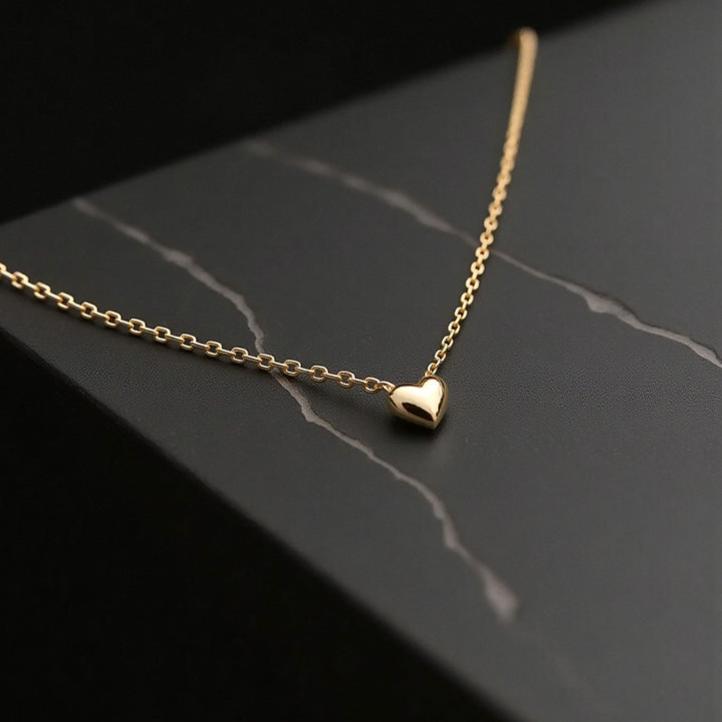Puffed Heart Necklace