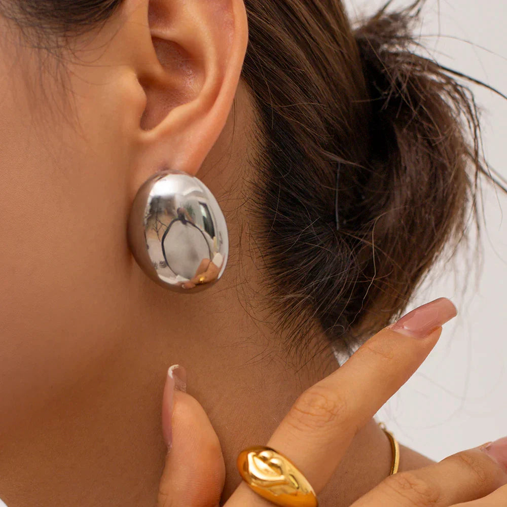 Boucles d'oreilles en forme de goutte de pluie gonflée (lot)