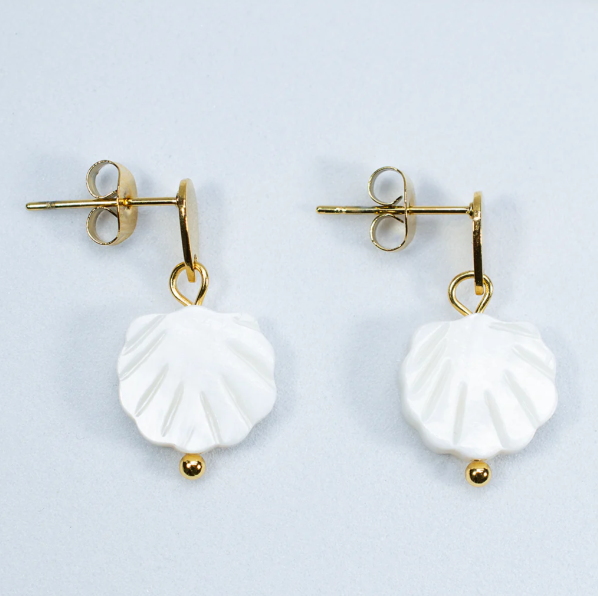 Boucles d'oreilles à breloques coquillages