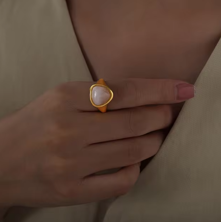 Cabochon Signet Ring