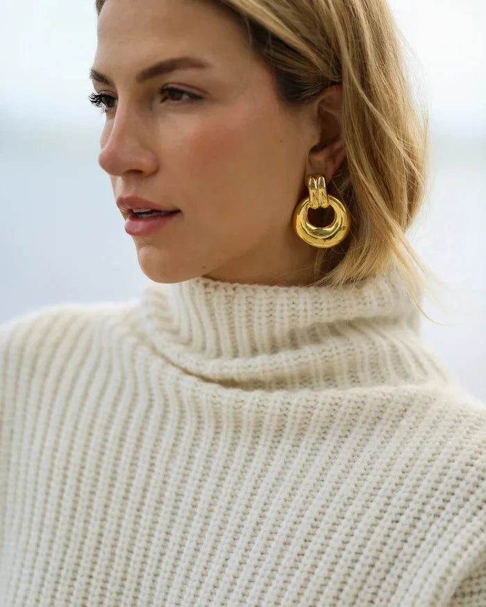 Boucles d'oreilles créoles Doorknocker