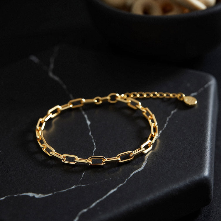 Glänzendes Büroklammerarmband