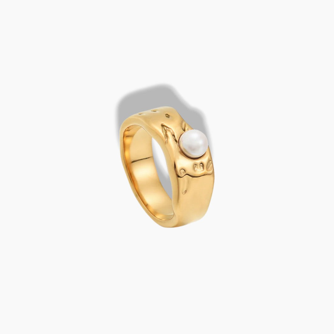 Lava Pearl Ring