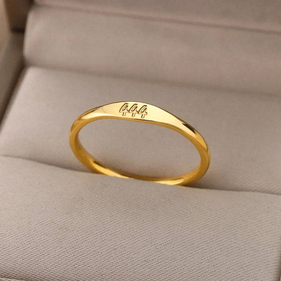 Bague numérotée angélique