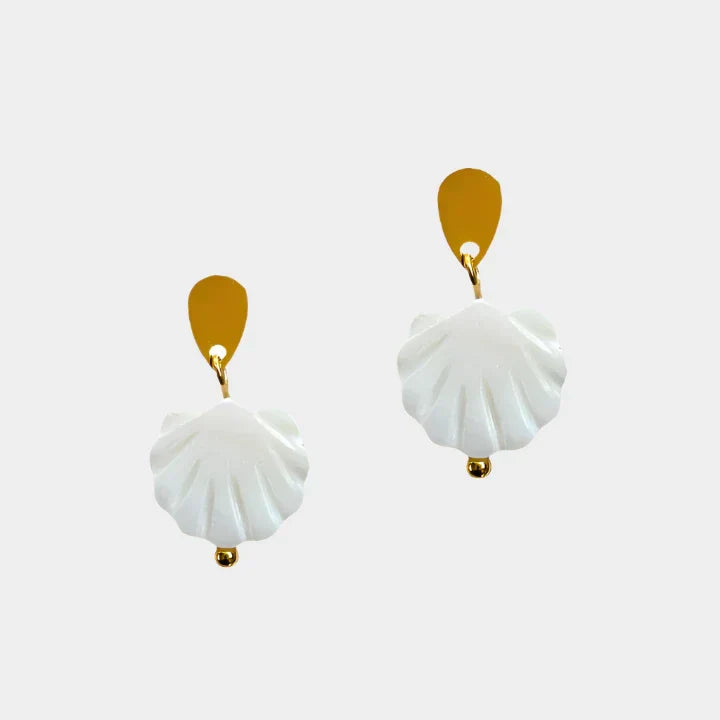 Seashell Charm Earrings
