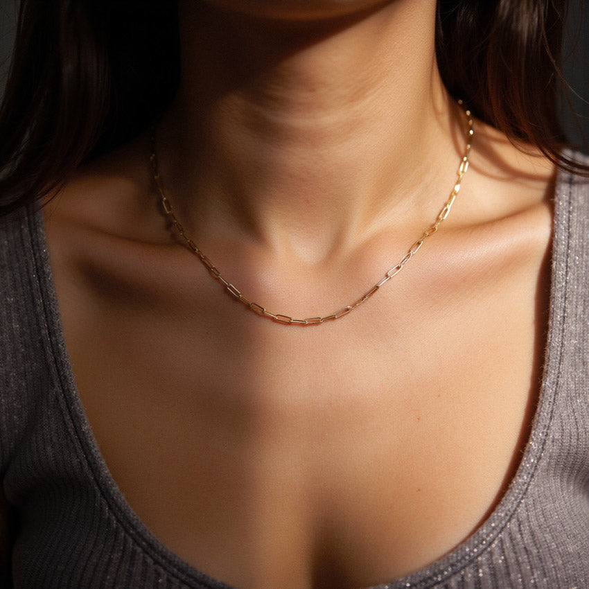 Elle-Paperclip Chain Necklace (Bundle)