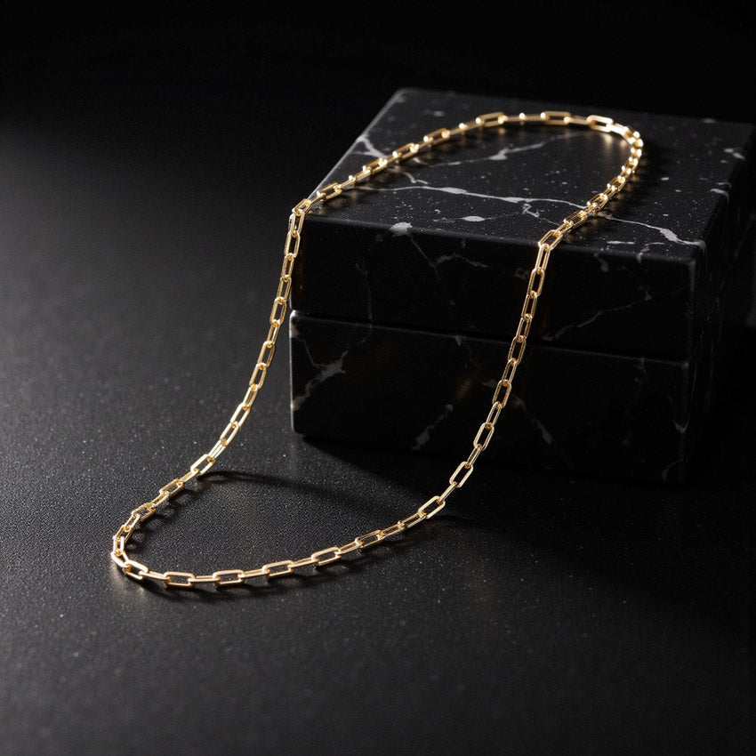 Elle-Paperclip Chain Necklace