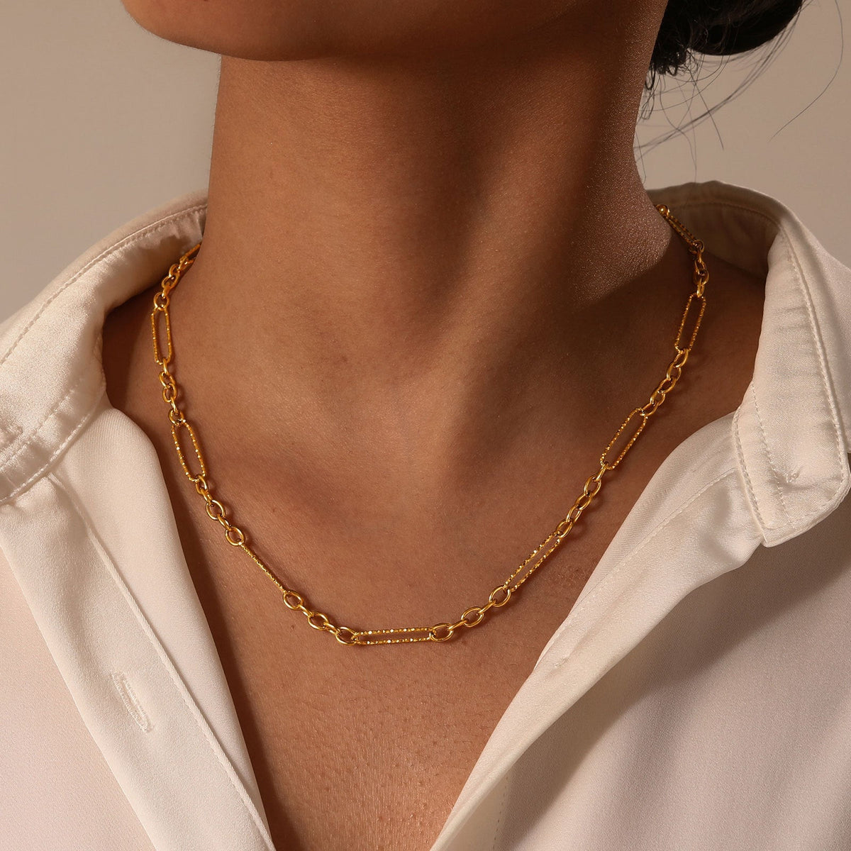 Figaro Paperclip Necklace