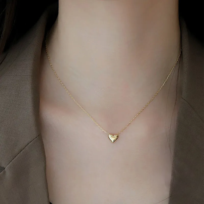Puffed Heart Necklace