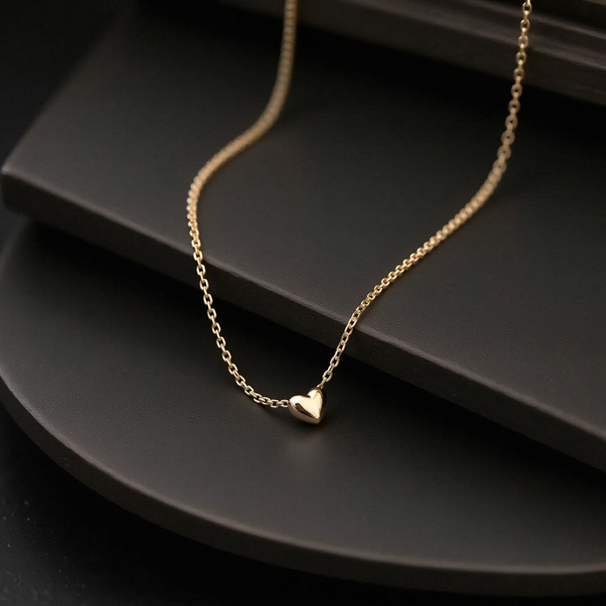 Puffed Heart Necklace