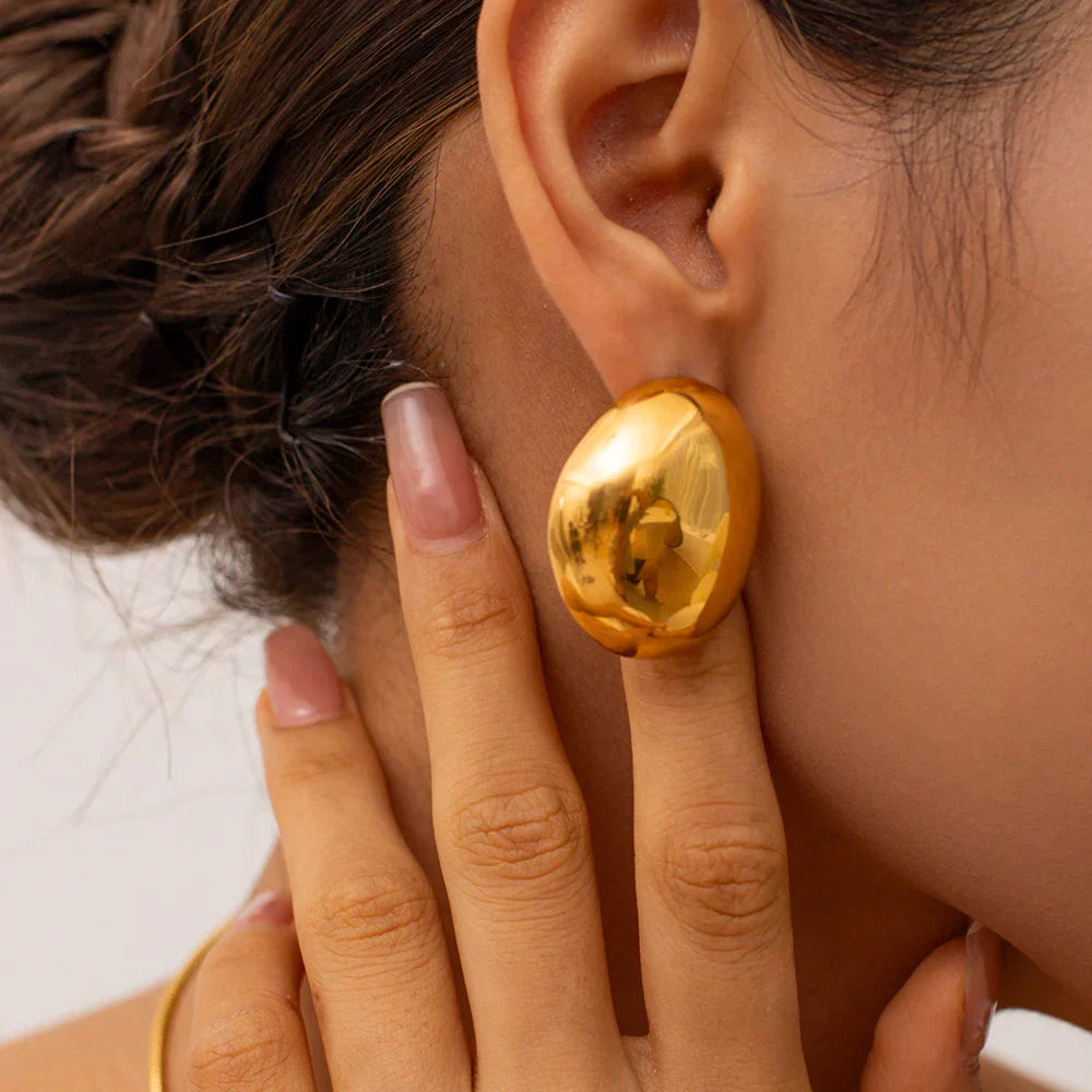Boucles d'oreilles en forme de goutte de pluie gonflée (lot)