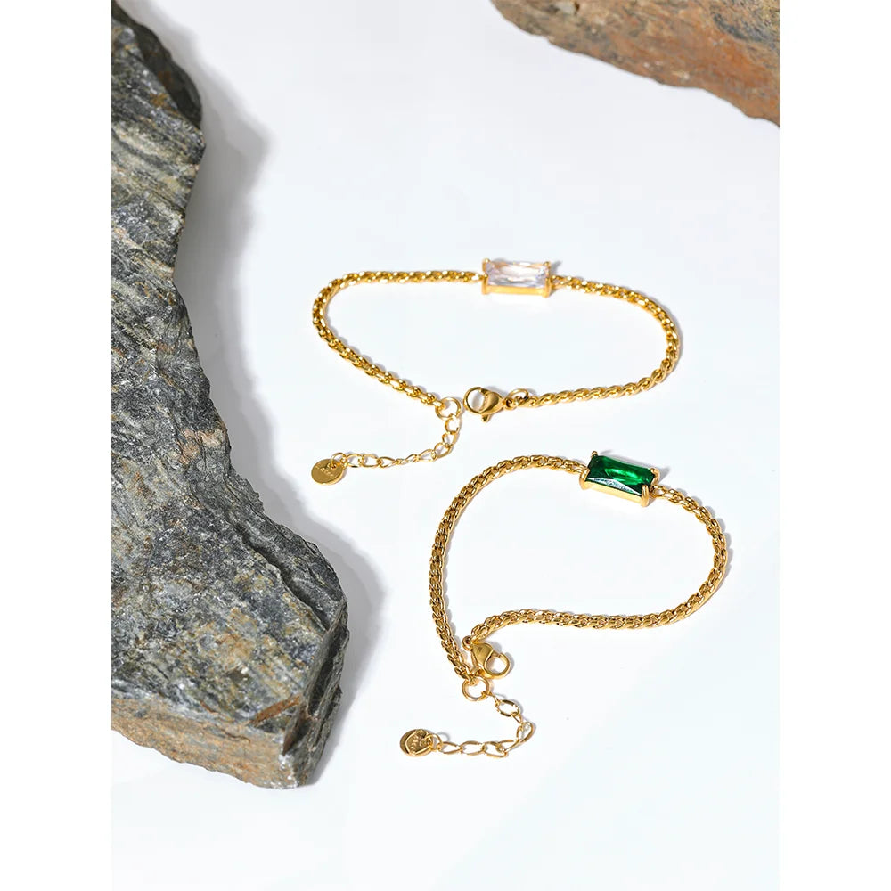 Solitaire Chain Bracelet