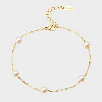 Bracelet de cheville en perles côtières