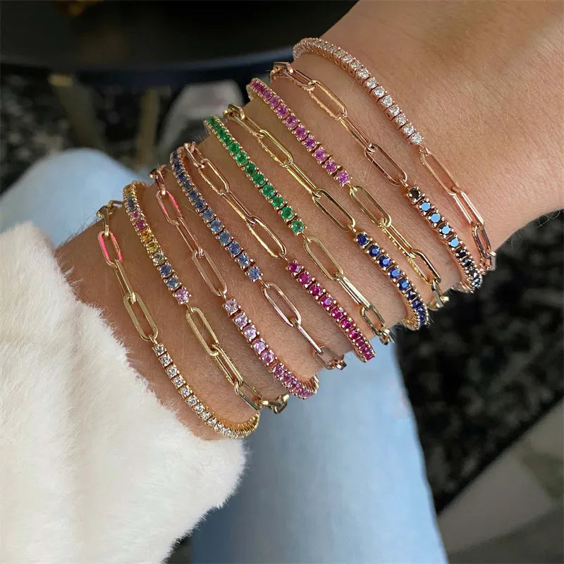 1/2 Tenniskettenarmband