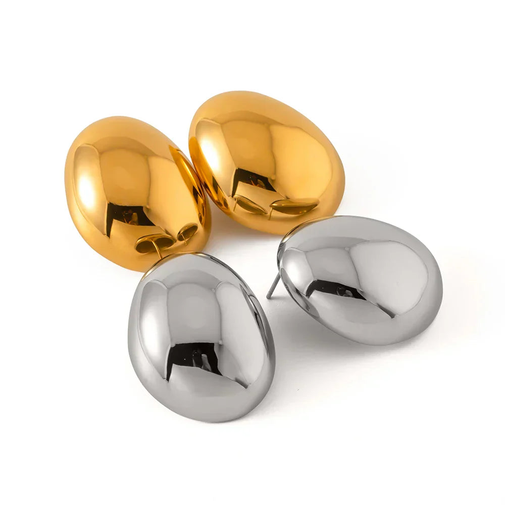 Boucles d'oreilles en forme de goutte de pluie gonflée (lot)