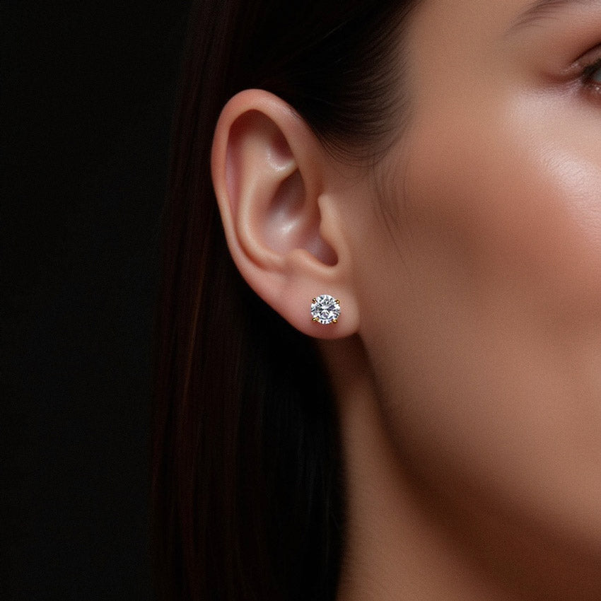 Solitaire x5 Stud Earrings