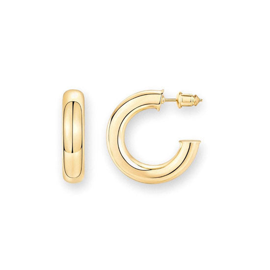 Boucles d'oreilles tubulaires en forme de C (lot)