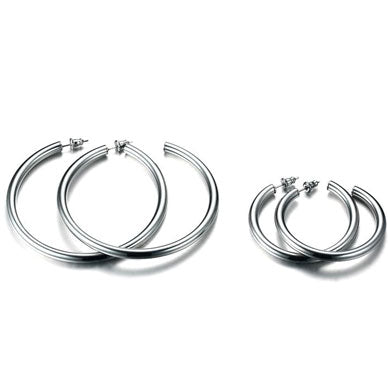 Boucles d'oreilles tubulaires en forme de C (lot)